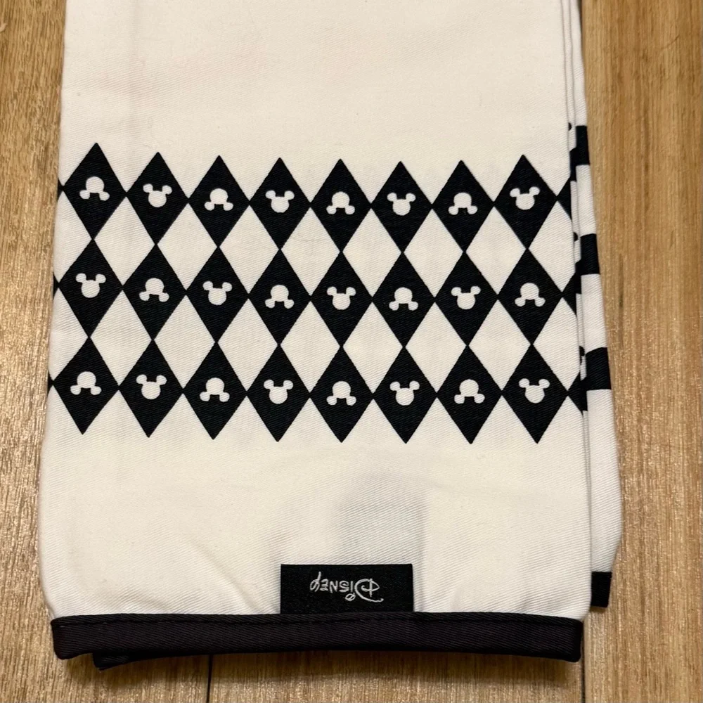 Disney Home Mickey Mouse Monochrome Cotton Tea Towels Set of 2